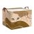 HUUMONSS Grande Cesta Ropa Sucia Bebe Boho Estampado Leopardo para Mujer Chica Plegable Cestos Almacenaje Ropa Juguetes para Habitación Infantil Dormitorio, Marrón, 36L